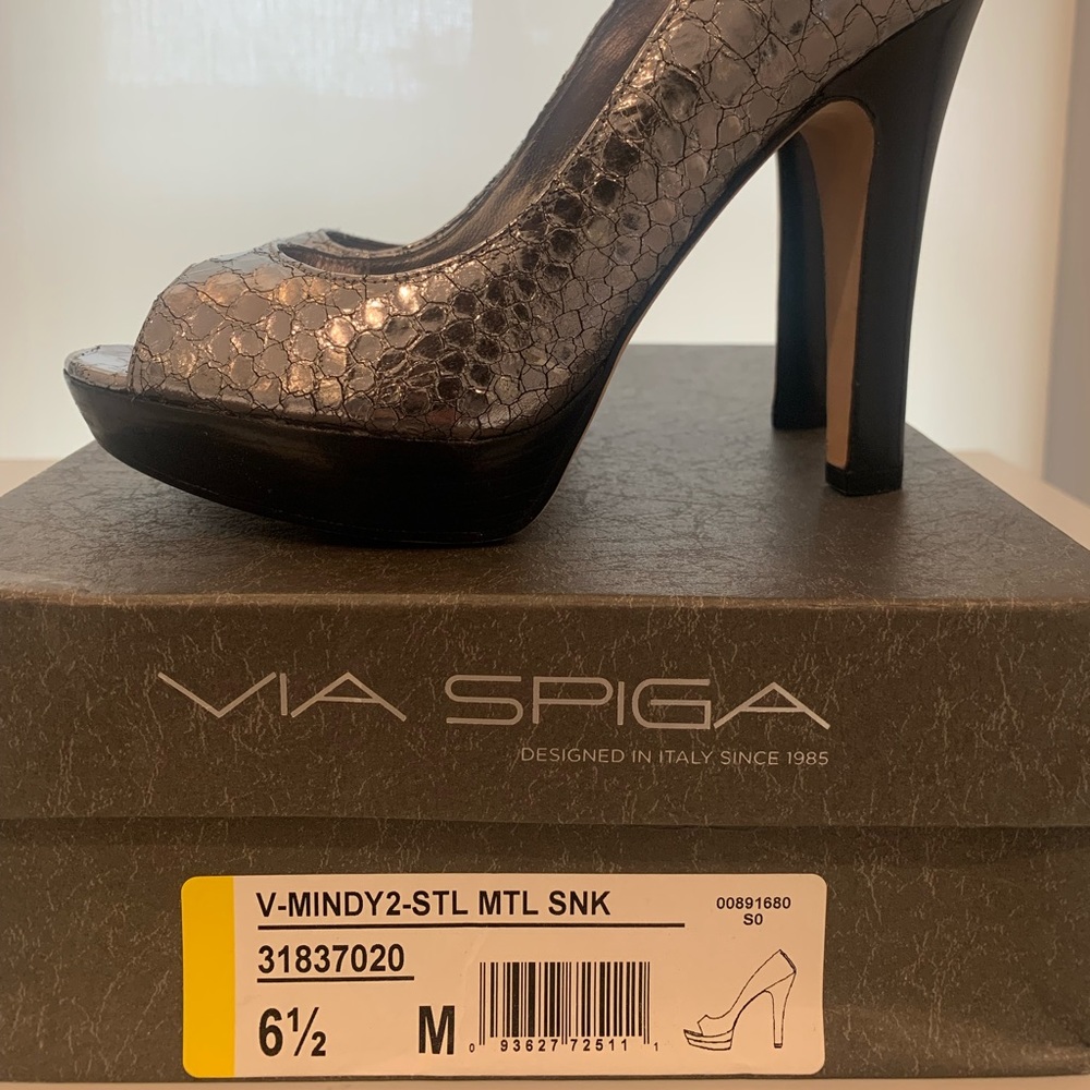 Via Spiga peep toe platform heels - Picture 10 of 10